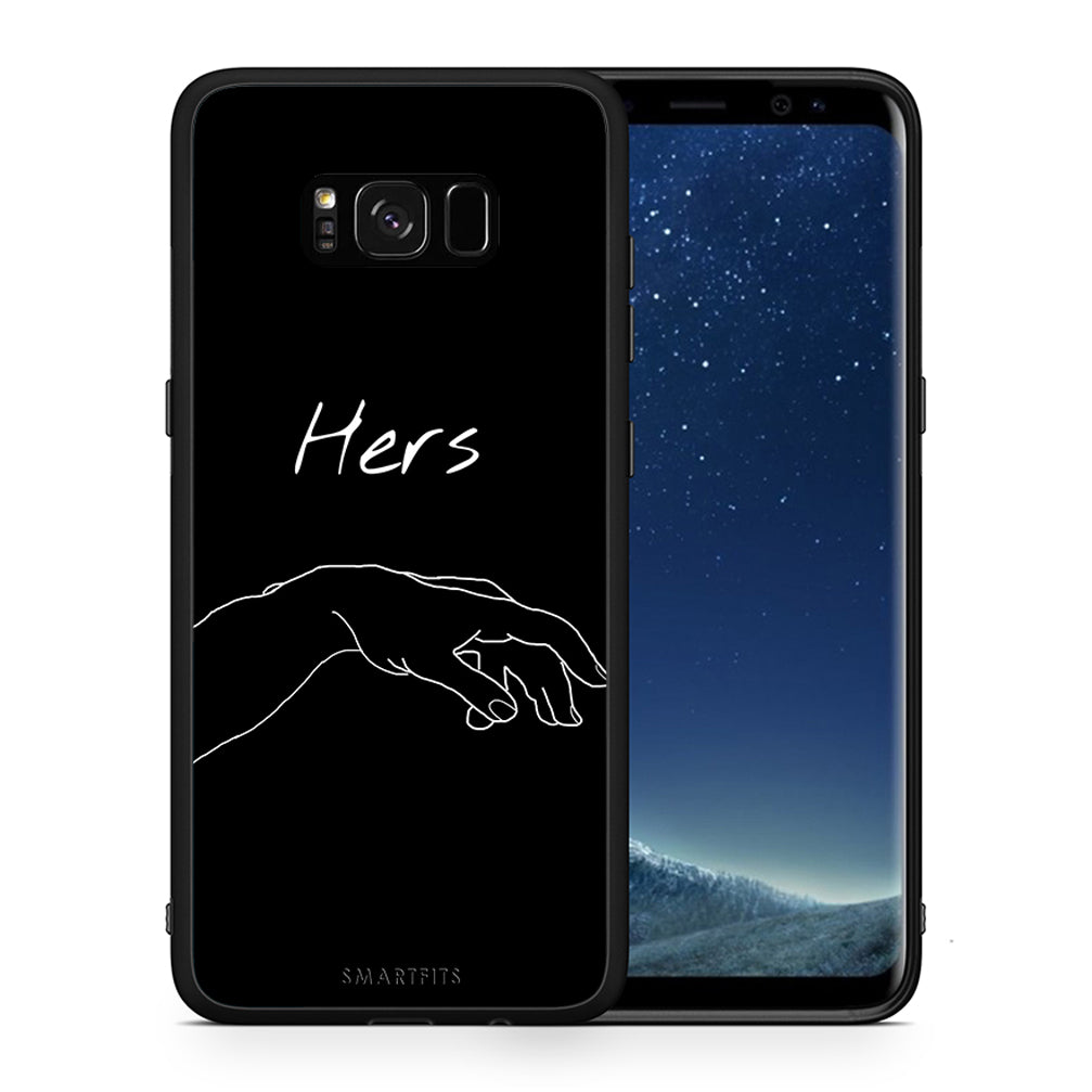 Θήκη Αγίου Βαλεντίνου Samsung S8 Aeshetic Love 1 από τη Smartfits με σχέδιο στο πίσω μέρος και μαύρο περίβλημα | Samsung S8 Aeshetic Love 1 case with colorful back and black bezels