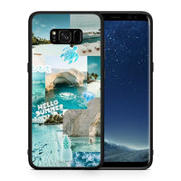 Thumbnail for Θήκη Samsung S8+ Aesthetic Summer από τη Smartfits με σχέδιο στο πίσω μέρος και μαύρο περίβλημα | Samsung S8+ Aesthetic Summer case with colorful back and black bezels