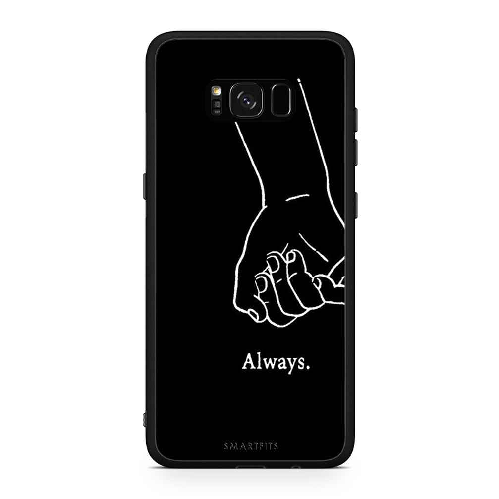 Samsung S8+ Always & Forever 1 Θήκη Αγίου Βαλεντίνου από τη Smartfits με σχέδιο στο πίσω μέρος και μαύρο περίβλημα | Smartphone case with colorful back and black bezels by Smartfits