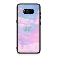 Thumbnail for Samsung S8+ Anti Social Θήκη Αγίου Βαλεντίνου από τη Smartfits με σχέδιο στο πίσω μέρος και μαύρο περίβλημα | Smartphone case with colorful back and black bezels by Smartfits
