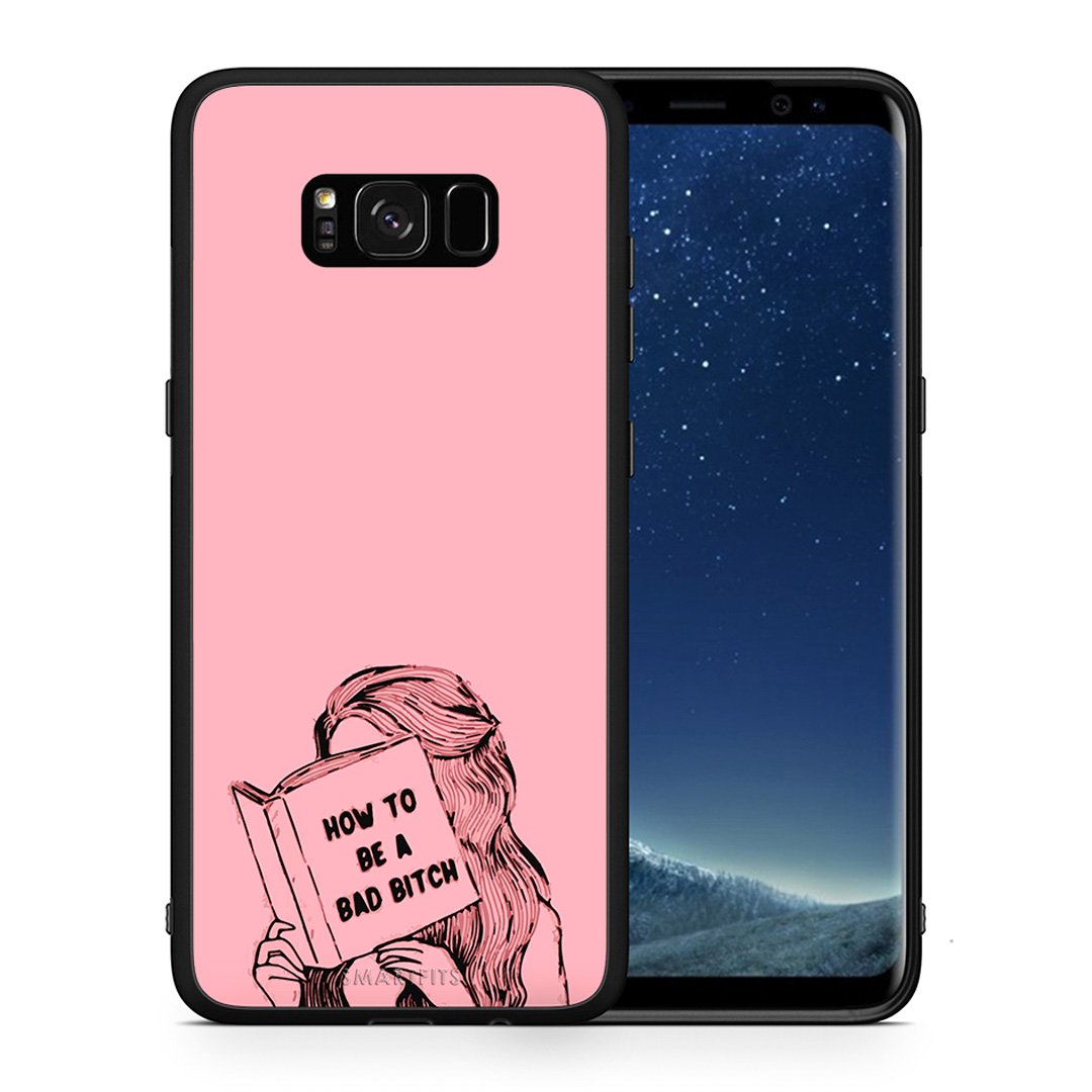 Θήκη Samsung S8+ Bad Bitch από τη Smartfits με σχέδιο στο πίσω μέρος και μαύρο περίβλημα | Samsung S8+ Bad Bitch case with colorful back and black bezels