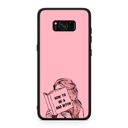 Samsung S8 Bad Bitch θήκη από τη Smartfits με σχέδιο στο πίσω μέρος και μαύρο περίβλημα | Smartphone case with colorful back and black bezels by Smartfits