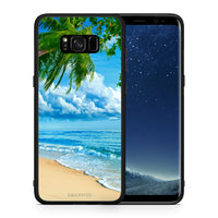 Thumbnail for Θήκη Samsung S8+ Beautiful Beach από τη Smartfits με σχέδιο στο πίσω μέρος και μαύρο περίβλημα | Samsung S8+ Beautiful Beach case with colorful back and black bezels