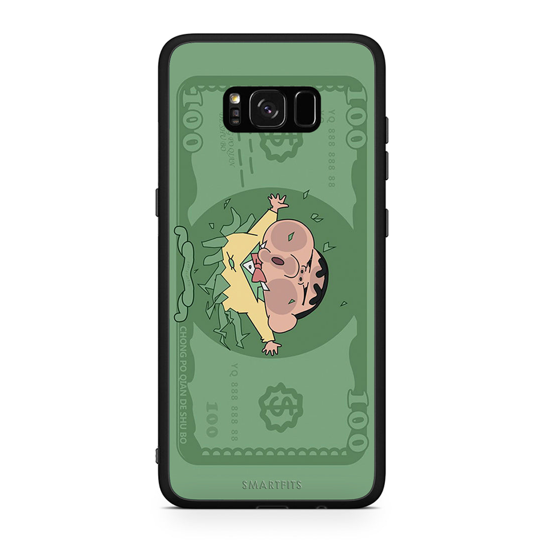 Samsung S8+ Big Money Θήκη Αγίου Βαλεντίνου από τη Smartfits με σχέδιο στο πίσω μέρος και μαύρο περίβλημα | Smartphone case with colorful back and black bezels by Smartfits
