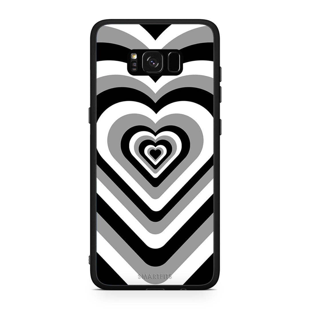 Samsung S8+ Black Hearts θήκη από τη Smartfits με σχέδιο στο πίσω μέρος και μαύρο περίβλημα | Smartphone case with colorful back and black bezels by Smartfits