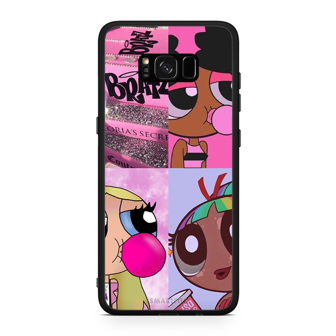 Samsung S8+ Bubble Girls Θήκη Αγίου Βαλεντίνου από τη Smartfits με σχέδιο στο πίσω μέρος και μαύρο περίβλημα | Smartphone case with colorful back and black bezels by Smartfits