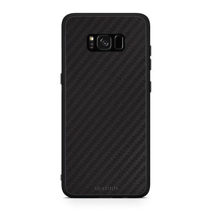 Samsung S8 Carbon Black θήκη από τη Smartfits με σχέδιο στο πίσω μέρος και μαύρο περίβλημα | Smartphone case with colorful back and black bezels by Smartfits