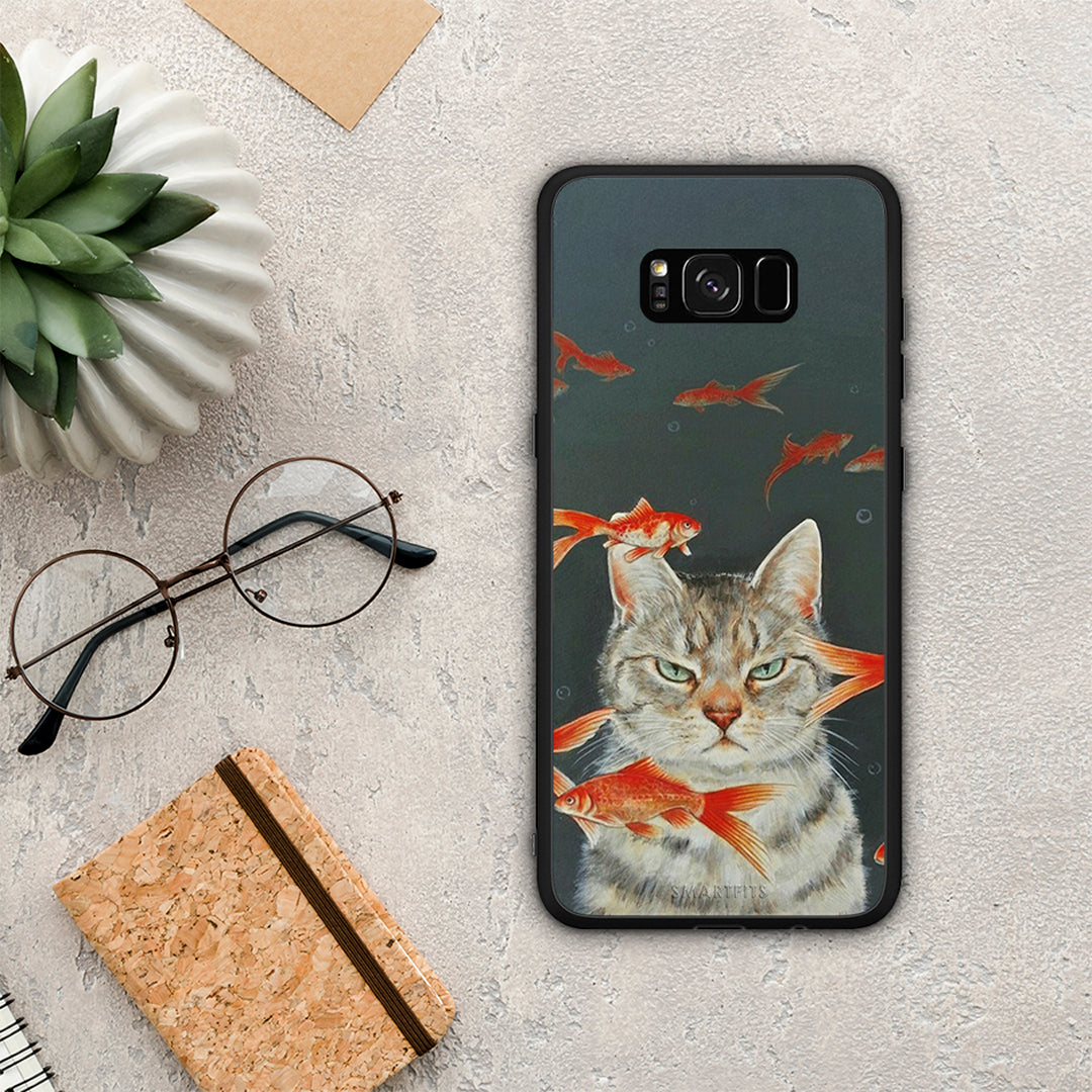 Cat Goldfish - Samsung Galaxy S8 θήκη