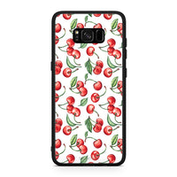 Thumbnail for Samsung S8+ Cherry Summer θήκη από τη Smartfits με σχέδιο στο πίσω μέρος και μαύρο περίβλημα | Smartphone case with colorful back and black bezels by Smartfits