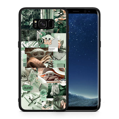 Θήκη Αγίου Βαλεντίνου Samsung S8+ Collage Dude από τη Smartfits με σχέδιο στο πίσω μέρος και μαύρο περίβλημα | Samsung S8+ Collage Dude case with colorful back and black bezels