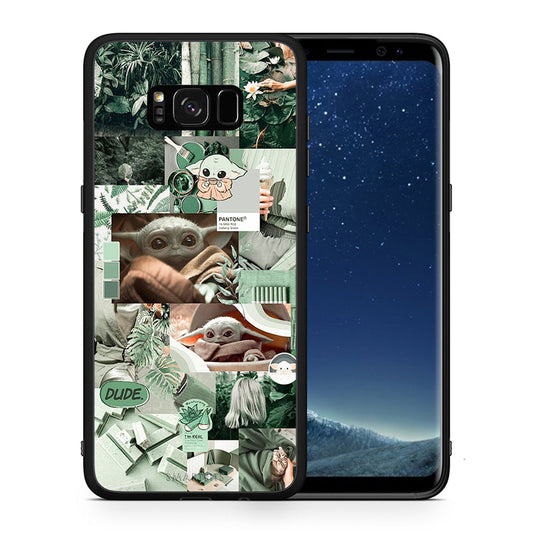 Θήκη Αγίου Βαλεντίνου Samsung S8+ Collage Dude από τη Smartfits με σχέδιο στο πίσω μέρος και μαύρο περίβλημα | Samsung S8+ Collage Dude case with colorful back and black bezels