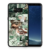 Thumbnail for Θήκη Αγίου Βαλεντίνου Samsung S8+ Collage Dude από τη Smartfits με σχέδιο στο πίσω μέρος και μαύρο περίβλημα | Samsung S8+ Collage Dude case with colorful back and black bezels