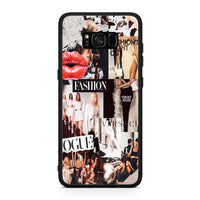 Thumbnail for Samsung S8+ Collage Fashion Θήκη Αγίου Βαλεντίνου από τη Smartfits με σχέδιο στο πίσω μέρος και μαύρο περίβλημα | Smartphone case with colorful back and black bezels by Smartfits