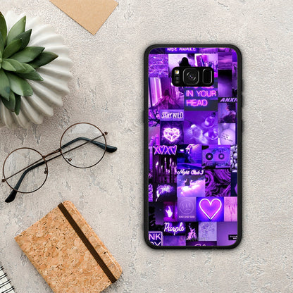 Collage Stay Wild - Samsung Galaxy S8+ θήκη