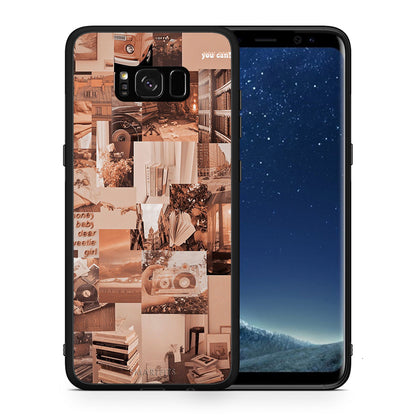 Θήκη Αγίου Βαλεντίνου Samsung S8+ Collage You Can από τη Smartfits με σχέδιο στο πίσω μέρος και μαύρο περίβλημα | Samsung S8+ Collage You Can case with colorful back and black bezels