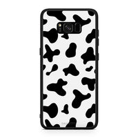 Thumbnail for Samsung S8 Cow Print θήκη από τη Smartfits με σχέδιο στο πίσω μέρος και μαύρο περίβλημα | Smartphone case with colorful back and black bezels by Smartfits