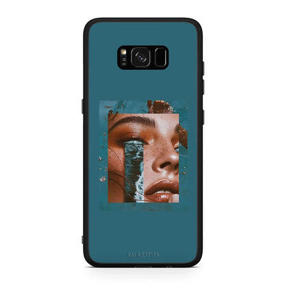Samsung S8+ Cry An Ocean θήκη από τη Smartfits με σχέδιο στο πίσω μέρος και μαύρο περίβλημα | Smartphone case with colorful back and black bezels by Smartfits