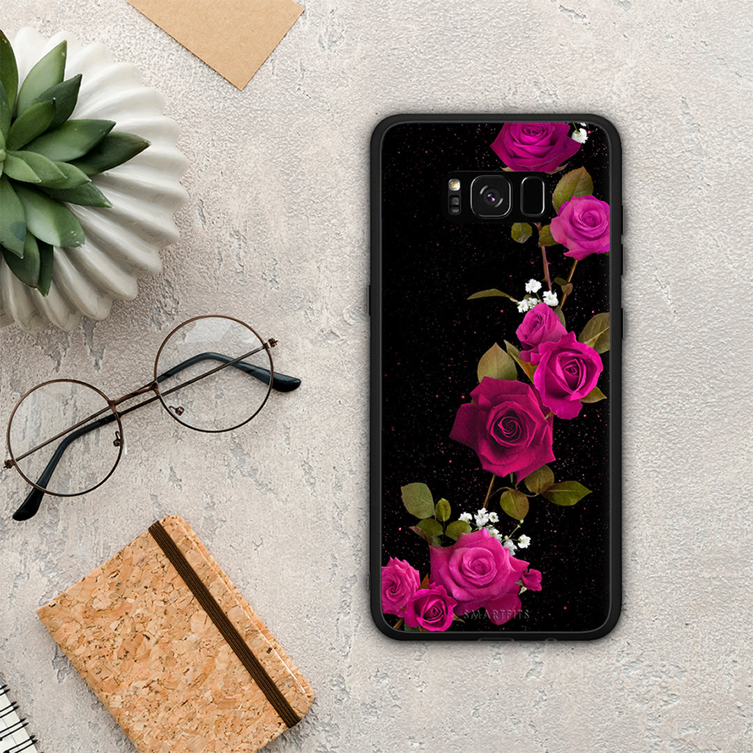 Flower Red Roses - Samsung Galaxy S8+ θήκη