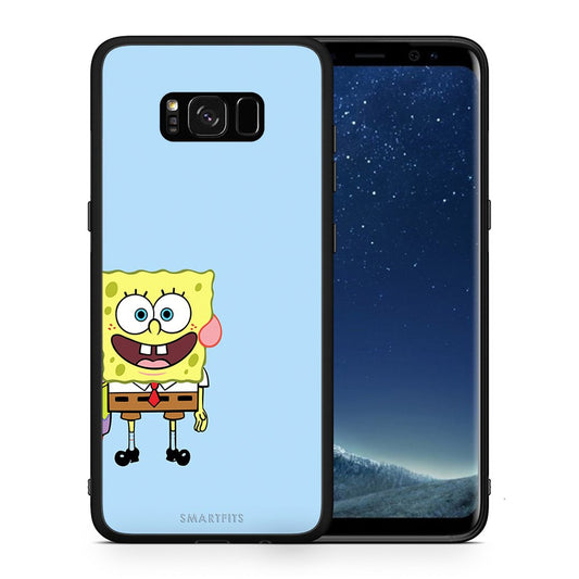 Θήκη Samsung S8+ Friends Bob από τη Smartfits με σχέδιο στο πίσω μέρος και μαύρο περίβλημα | Samsung S8+ Friends Bob case with colorful back and black bezels
