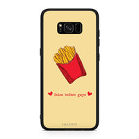 Thumbnail for Samsung S8+ Fries Before Guys Θήκη Αγίου Βαλεντίνου από τη Smartfits με σχέδιο στο πίσω μέρος και μαύρο περίβλημα | Smartphone case with colorful back and black bezels by Smartfits