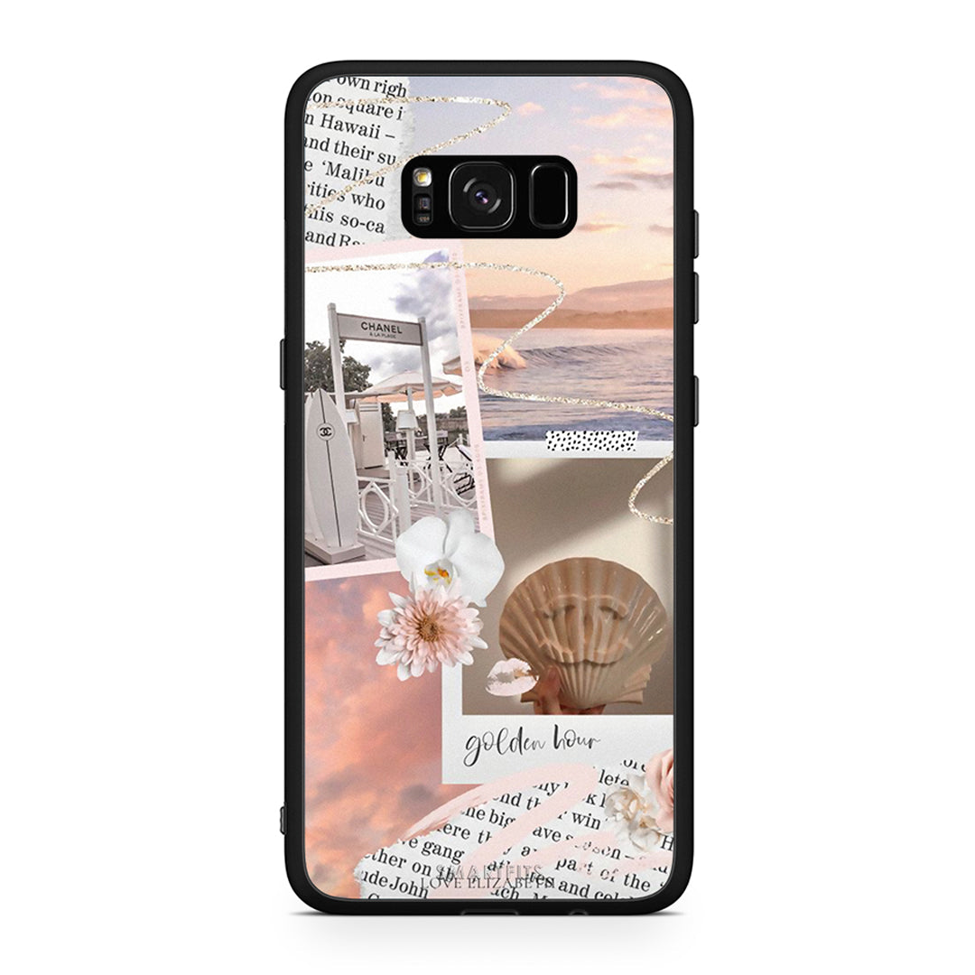 Samsung S8+ Golden Hour Θήκη Αγίου Βαλεντίνου από τη Smartfits με σχέδιο στο πίσω μέρος και μαύρο περίβλημα | Smartphone case with colorful back and black bezels by Smartfits