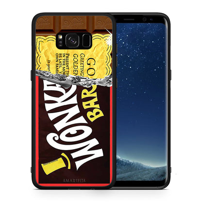 Θήκη Samsung S8+ Golden Ticket από τη Smartfits με σχέδιο στο πίσω μέρος και μαύρο περίβλημα | Samsung S8+ Golden Ticket case with colorful back and black bezels