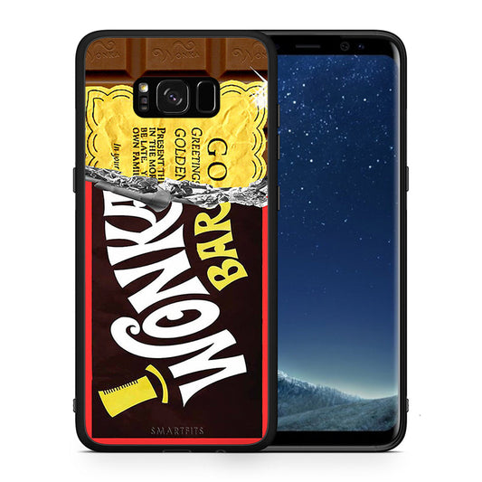 Θήκη Samsung S8+ Golden Ticket από τη Smartfits με σχέδιο στο πίσω μέρος και μαύρο περίβλημα | Samsung S8+ Golden Ticket case with colorful back and black bezels