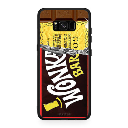 Samsung S8 Golden Ticket θήκη από τη Smartfits με σχέδιο στο πίσω μέρος και μαύρο περίβλημα | Smartphone case with colorful back and black bezels by Smartfits