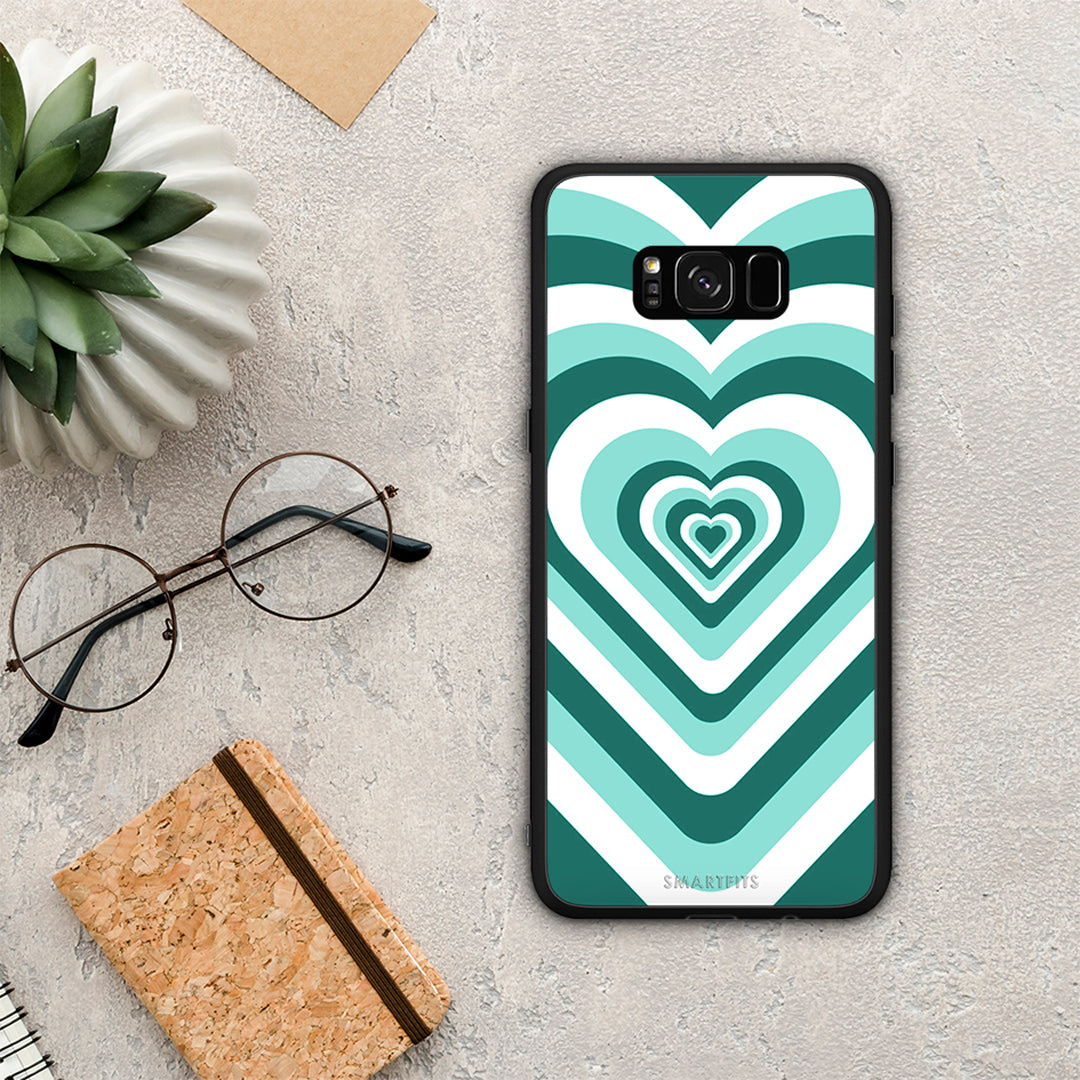 Green Hearts - Samsung Galaxy S8 θήκη
