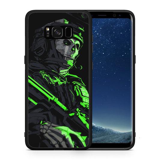 Θήκη Αγίου Βαλεντίνου Samsung S8+ Green Soldier από τη Smartfits με σχέδιο στο πίσω μέρος και μαύρο περίβλημα | Samsung S8+ Green Soldier case with colorful back and black bezels