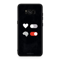 Thumbnail for Samsung S8+ Heart Vs Brain Θήκη Αγίου Βαλεντίνου από τη Smartfits με σχέδιο στο πίσω μέρος και μαύρο περίβλημα | Smartphone case with colorful back and black bezels by Smartfits