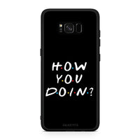 Thumbnail for Samsung S8+ How You Doin θήκη από τη Smartfits με σχέδιο στο πίσω μέρος και μαύρο περίβλημα | Smartphone case with colorful back and black bezels by Smartfits