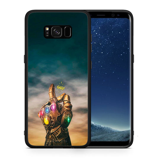 Θήκη Samsung S8 Infinity Snap από τη Smartfits με σχέδιο στο πίσω μέρος και μαύρο περίβλημα | Samsung S8 Infinity Snap case with colorful back and black bezels