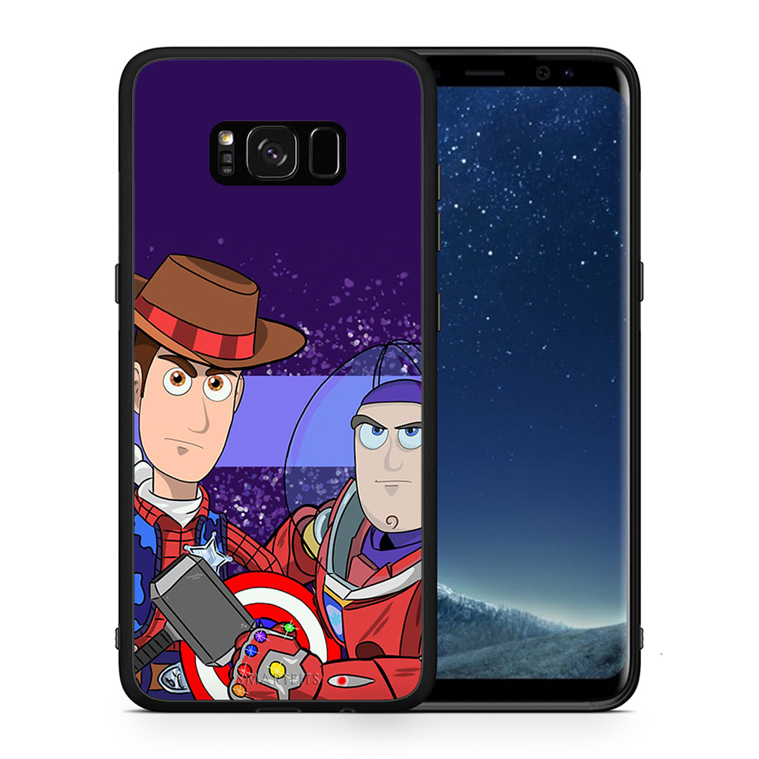 Θήκη Samsung S8+ Infinity Story από τη Smartfits με σχέδιο στο πίσω μέρος και μαύρο περίβλημα | Samsung S8+ Infinity Story case with colorful back and black bezels