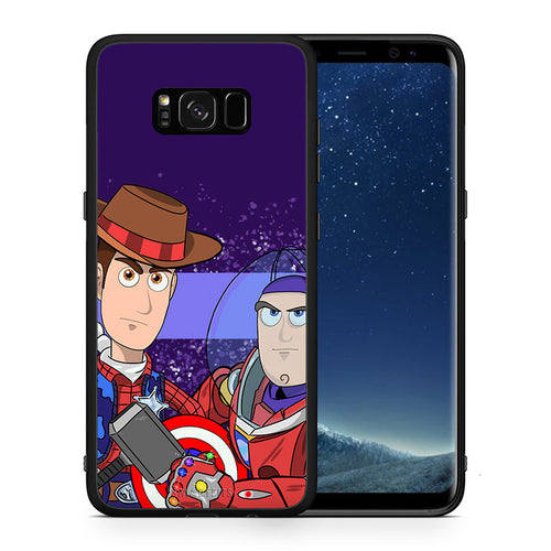 Θήκη Samsung S8+ Infinity Story από τη Smartfits με σχέδιο στο πίσω μέρος και μαύρο περίβλημα | Samsung S8+ Infinity Story case with colorful back and black bezels