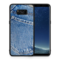 Thumbnail for Θήκη Samsung S8+ Jeans Pocket από τη Smartfits με σχέδιο στο πίσω μέρος και μαύρο περίβλημα | Samsung S8+ Jeans Pocket case with colorful back and black bezels