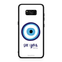 Thumbnail for Samsung S8+ Karma Says θήκη από τη Smartfits με σχέδιο στο πίσω μέρος και μαύρο περίβλημα | Smartphone case with colorful back and black bezels by Smartfits