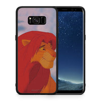 Thumbnail for Θήκη Αγίου Βαλεντίνου Samsung S8+ Lion Love 1 από τη Smartfits με σχέδιο στο πίσω μέρος και μαύρο περίβλημα | Samsung S8+ Lion Love 1 case with colorful back and black bezels