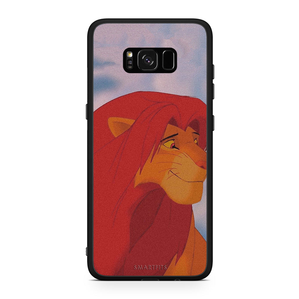 Samsung S8+ Lion Love 1 Θήκη Αγίου Βαλεντίνου από τη Smartfits με σχέδιο στο πίσω μέρος και μαύρο περίβλημα | Smartphone case with colorful back and black bezels by Smartfits
