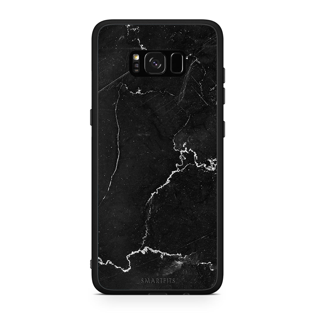 Samsung S8+ Marble Black θήκη από τη Smartfits με σχέδιο στο πίσω μέρος και μαύρο περίβλημα | Smartphone case with colorful back and black bezels by Smartfits
