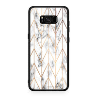 Thumbnail for 44 - Samsung S8+ Gold Geometric Marble case, cover, bumper