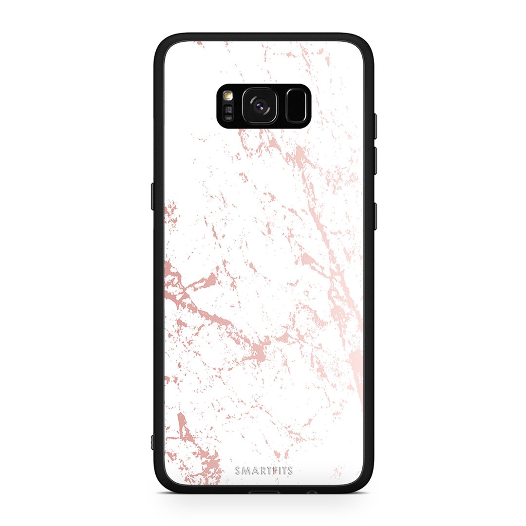116 - Samsung S8+ Pink Splash Marble case, cover, bumper