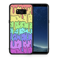 Thumbnail for Θήκη Samsung S8 Melting Rainbow από τη Smartfits με σχέδιο στο πίσω μέρος και μαύρο περίβλημα | Samsung S8 Melting Rainbow case with colorful back and black bezels