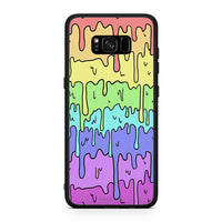 Thumbnail for Samsung S8 Melting Rainbow θήκη από τη Smartfits με σχέδιο στο πίσω μέρος και μαύρο περίβλημα | Smartphone case with colorful back and black bezels by Smartfits