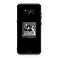 Thumbnail for Samsung S8+ Meme Cat θήκη από τη Smartfits με σχέδιο στο πίσω μέρος και μαύρο περίβλημα | Smartphone case with colorful back and black bezels by Smartfits