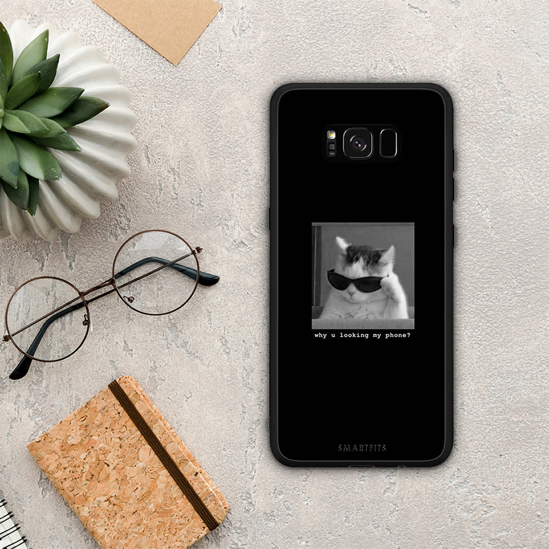 Meme Cat - Samsung Galaxy S8+ θήκη