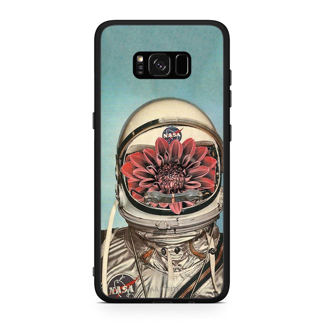 Samsung S8+ Nasa Bloom θήκη από τη Smartfits με σχέδιο στο πίσω μέρος και μαύρο περίβλημα | Smartphone case with colorful back and black bezels by Smartfits