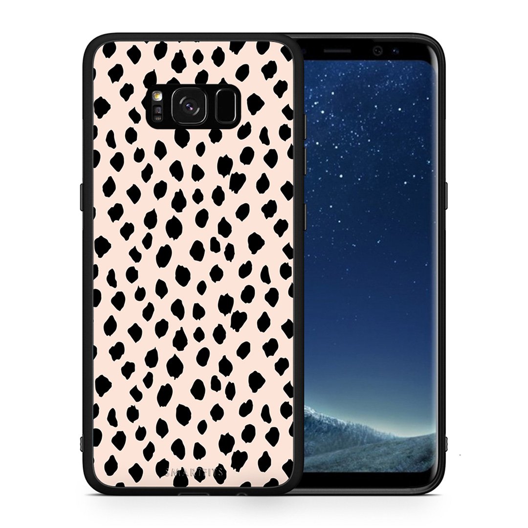 Θήκη Samsung S8+ New Polka Dots από τη Smartfits με σχέδιο στο πίσω μέρος και μαύρο περίβλημα | Samsung S8+ New Polka Dots case with colorful back and black bezels