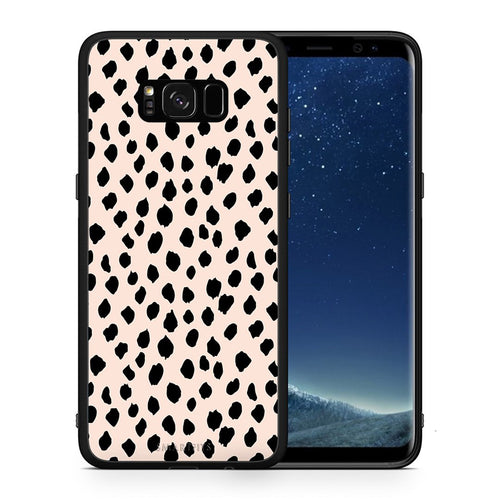 Θήκη Samsung S8+ New Polka Dots από τη Smartfits με σχέδιο στο πίσω μέρος και μαύρο περίβλημα | Samsung S8+ New Polka Dots case with colorful back and black bezels