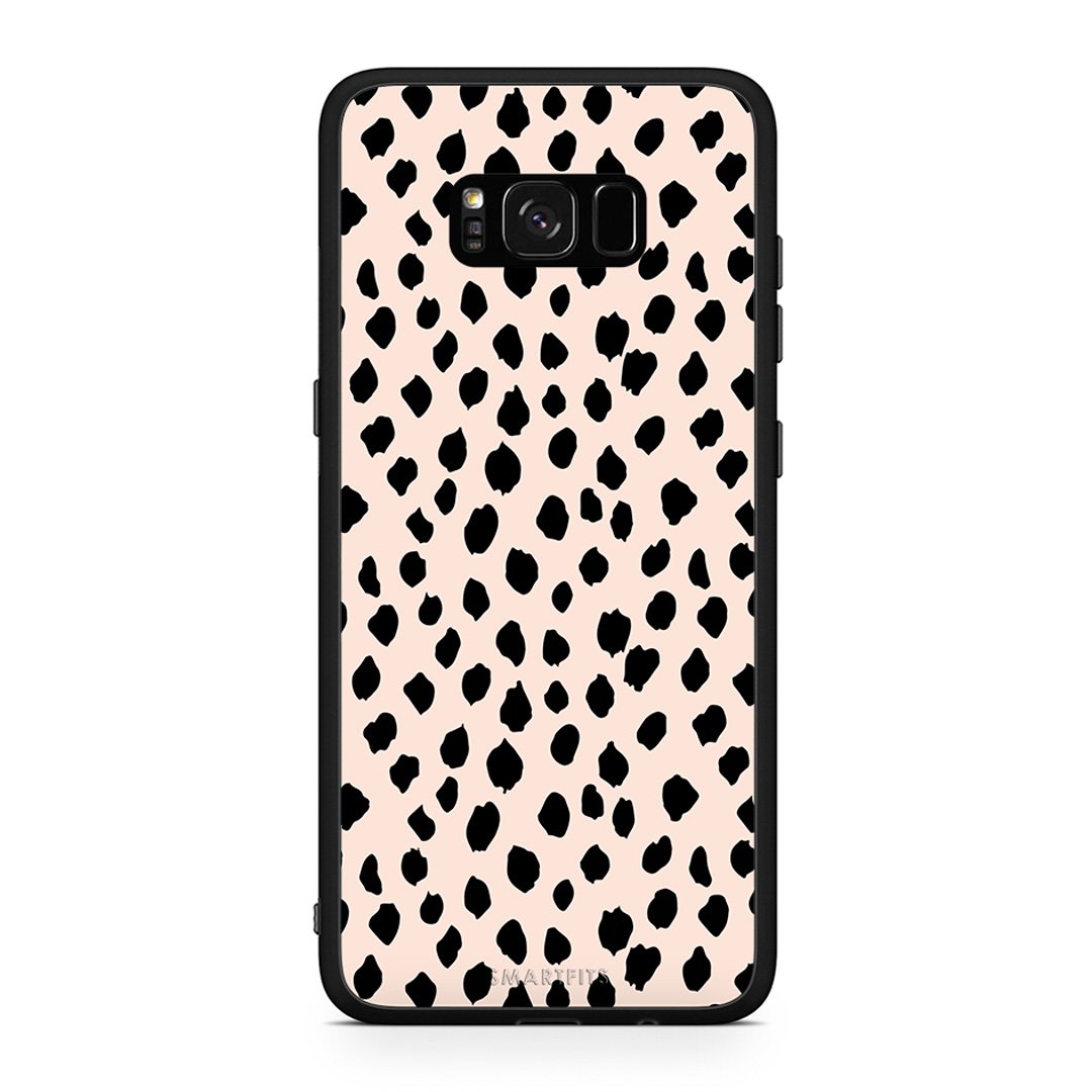 Samsung S8+ New Polka Dots θήκη από τη Smartfits με σχέδιο στο πίσω μέρος και μαύρο περίβλημα | Smartphone case with colorful back and black bezels by Smartfits
